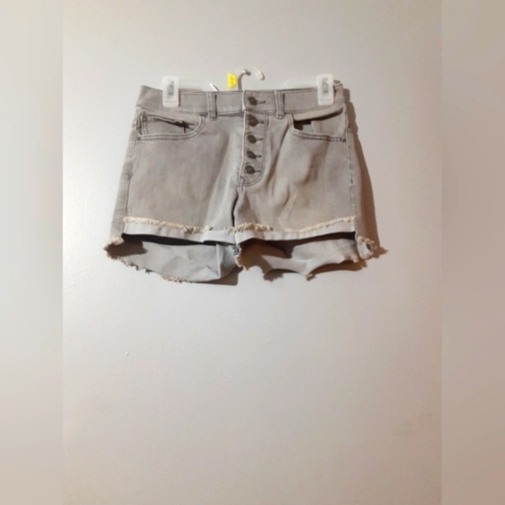 Express Shortie Highrise Gray Jean Shorts for Women Size 0 Cut OFF